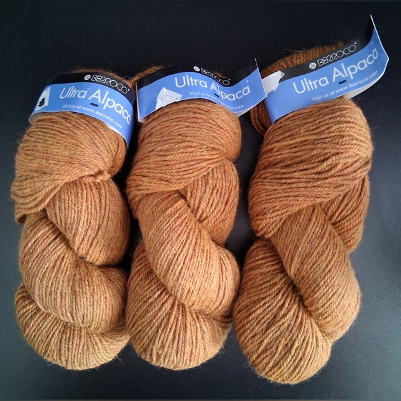 Berroco Yarn Other - NWT Lot Of 3 Berroco Tan Super Fine Alpaca & Peruvian Wool Knot Crochet Yarn